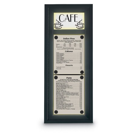 United Visual Products Sliding Door Indoor Enclosed Corkboard, 7 UV9003ACSH-WHITE-PEARL